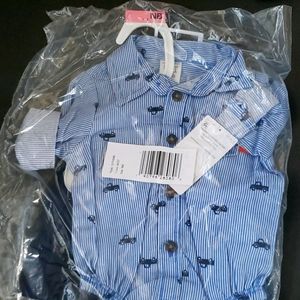 Newborn Button up shirt and pants set